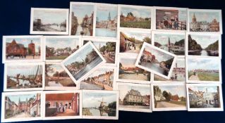 Trade cards, Van Houten, Dutch Views, 'XL' size, French edition, 26 different cards, ref. VH3-3 (