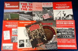 Workington AFC, a collection of 10 books and brochures inc. 'Reds Remembered' by Tom Allen 2005, '