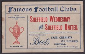 Famous Football Clubs booklet, Sheffield Wednesday & Sheffield United, a booklet published by