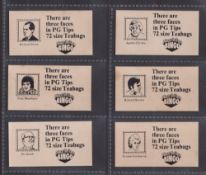 Trade cards, Brooke Bond Tea, Place the Face Bingo Cards, 12 cards & 1 duplicate. 6 cards with one