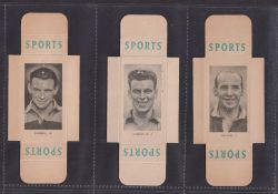 Cigarette cards, Godfrey Phillips Sports Package issues, Famous Footballers 3rd series 21/25 (