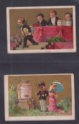 Trade cards, Liebig, 8 early cards from 3 series, all French language, S55 1 card, S57 5 cards,