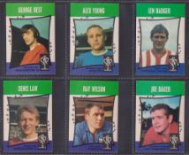 Trade cards, A&BC, Gum Footballers Star Players 1967 including George Best (couple cards slight