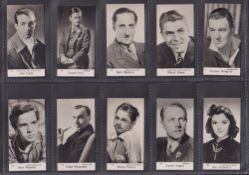 Trade cards, Bridgewater, Film Stars 7th series (standard sized) (set 48 cards) including Ronald