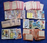 Trade cards, A&BC, Gum, 2 sets & 1 near set, Civil War News (set 88 cards), You'll Die Laughing,