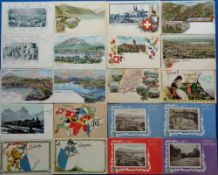 Postcards, a collection of approx. 37 early foreign cards, mostly Swiss, inc. Nestles factories at