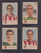 Trade cards, Spain, Cancela Chocolates, Footballers, 107 large size cards from two different series,