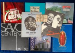 Entertainment, Louis Armstrong, 2 UK souvenir programmes 1959 and 1962 together with a ticket for