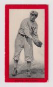 Cigarette card, USA, ATC, Baseball Series, Series No 8, 'Old Mill Cigarettes' back, ref T210, type