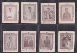 Cigarette cards, South America, Onagoity, Footballers (Back in brown with red overprint, wooden