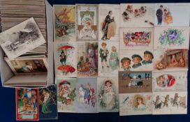 Postcards, Greetings, a mix of approx. 450 greetings cards, mainly Birthday, Christmas, Easter,