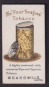 Cigarette card, Wills, Advertisement Card, Tobacco packet for 'The Four Seasons Tobacco' (one