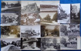 Postcards, Berkshire, a Blewbury selection of approx. 16 cards. With RPs of Red Lion Corner,
