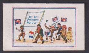 Cigarette card, F. Colton, Army Pictures, Cartoons etc (Best Brands), type card, 'Are We