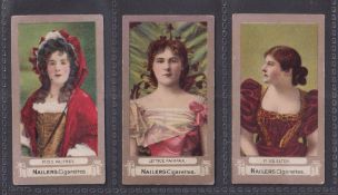 Cigarette cards, India, Planters Stores (Nailers Brand) Actresses FROGA, 3 cards Miss Palfrey,