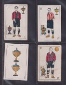 Trade cards, Spain, Chocolate Amatller, Playing Cards - Football (45/48) artist drawn cards