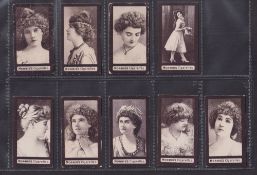 Cigarette cards, Morris, Beauties 'MOM' (Borneo Queen) (9/21) (mixed condition, some with