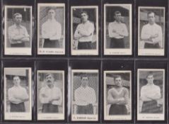 Cigarette cards, Football, Jone's Bros Spurs Footballers, 16 cards (missing Team 1910-11, Team