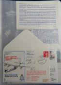 Stamps, GB collection of RAF covers 1968-1980s, some signed, housed in a loose leaf file. (60+)