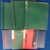 Albums, 3 green Windsor albums 1840-1993, some with mounts and 4 stockbooks. (7)