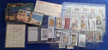 Cigarette & trade cards, Small mixture, Wills Builders of Empire (40), Nelson Series (16),