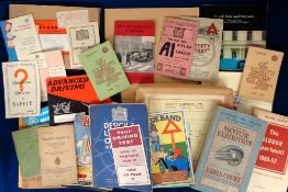 Motoring, approx. 100 items to include the Double E game Highway Hazard, 1930 'On the Road'
