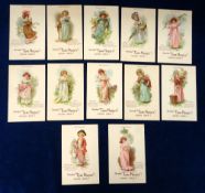 Tobacco advertising, Tom Noddy, set of 12 postcards, Children of the Year Series with one for each