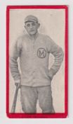 Cigarette card, USA, ATC, Baseball Series, Series No 6, 'Old Mill Cigarettes' back, ref T210, type