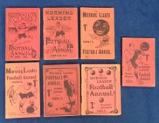 The Morning Leader Football Annual, 7 issues 1904/05, 1906/07, 1907/08, 1908/09, 1909/10, 1910/