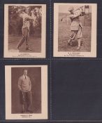 Trade cards, Dunlop (Maxfli Golf Balls), How to Improve Your Golf, 'L' size, three cards, A.