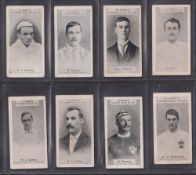 Cigarette cards, W Clarke & Son, Football Series, 8 cards numbers 3, 14, 21, 26, 38, 43, 50 & 58 (