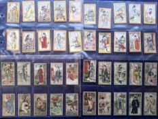 Cigarette cards, China, 120 cards, many different series, all with printed backs with Brands named