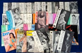 Vintage glamour magazines, a collection of 40+ small format glamour photography related magazines,