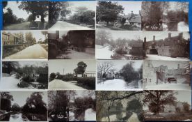 Postcards, Berkshire, an RP collection of 25 cards of Bradfield, inc. Bradfield from the meadows,