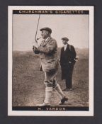 Cigarette card, Churchman's, Famous Golfers, 'L' size, type card, no 11, Harry Vardon (vg) (1)