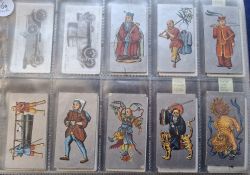 Cigarette cards, Mixture few hundred cards in modern album, part sets and odds, issuers noted
