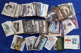 Cigarette cards, overseas issuers, Diverse mixture over 100 cards, many different issuers