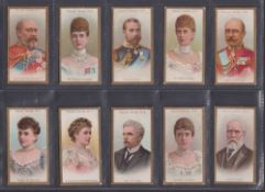 Cigarette cards, Taddy, Royalty Series (set 25 cards) (some with light edge knocks gen gd)