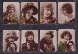 Cigarette cards, Canary Islands, Miranda, Series of Beautiful Women, 'M' size, hand-coloured