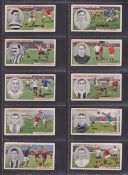 Cigarette cards, Churchman Footballers (coloured) (set 50 cards) (some cards with light foxing,