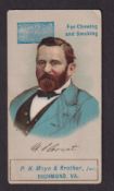 Cigarette card, USA, Mayo, Presidents of the USA, type card, U.S. Grant (slight toning, gd) (1)