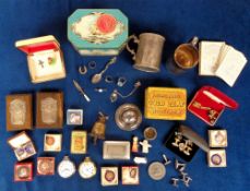 Collectables, a selection of 30+ items to include silver jewellery, Rowntree's Elect Cocoa 1950s