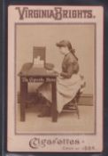 Tobacco issue, USA, Allen & Ginter, cabinet size Shop Display advertising card 'The Cigarette Maker'