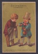 Cigarette cards, USA, Allen & Ginter Our Little Beauties, 3 cards in 3 completely different