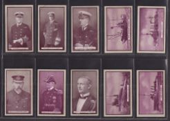 Cigarette cards, Gallaher, British Naval Series (set 50 cards) (a few fair, gen gd)