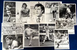 Football press photos, a collection of approx. 65 b/w press photo's, various sizes, mostly action
