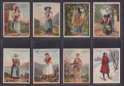 Cigarette cards, USA, ATC, Costumes & Scenery for All Countries of the World, 'M' size (48/50,