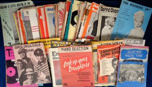 Entertainment, Sheet Music, approx. 200 pieces of mainly 1960s sheet music to include Doris Day