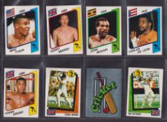 Trade stickers, Supersport stickers (set 253 stickers) including Mike Tyson, Ayrton Senna, Javed
