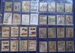 Cigarette cards, China, 96 cards all 'M' sized, many different series, nearly all with printed